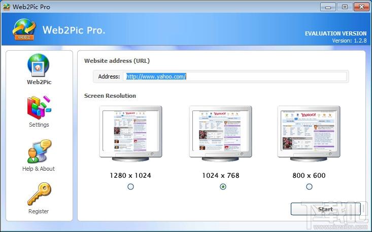 网页截图,Web2 Pic,网页照相机